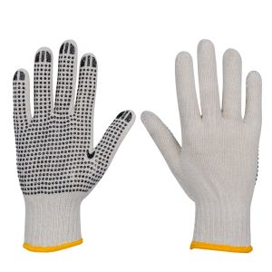 Cotton Gloves PVC Dotted