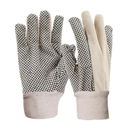 Cotton Gloves PVC Dotted