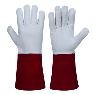 Tig Welding Gloves Maroon Cuff