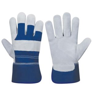 Work Gloves Blue Cuff